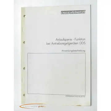 Produktfoto 1 von Indramat Anwendungsbeschreibung, Anlaufsperre-Funktion bei Antriebsregelgeräten