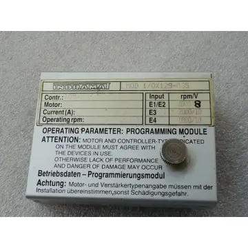 Produktfoto 1 von Indramat MOD 1/0X129-035 Operating Parameter Contr TDM 1 . 2 - 50 - 300 - W1 Motor MAC 112A VD - 1s Input E1 / E2 2000 / 8 E3 2000 / 10 E4 1000 / 10