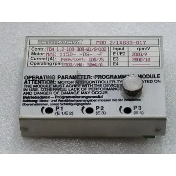 Produktfoto 1 von Indramat MOD 2/1X633-017 Programmiermodul für TDM 1 . 2 - 100 - 300 - W1 / So 102