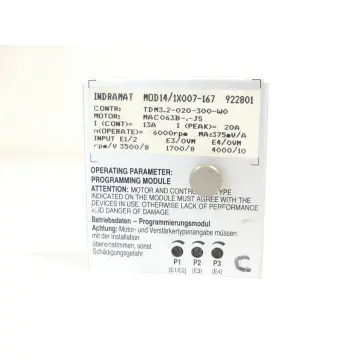 Produktfoto 1 von Indramat MOD14/1X007-167 Programmierungsmodul TDM3.2-020-300-W0 13A