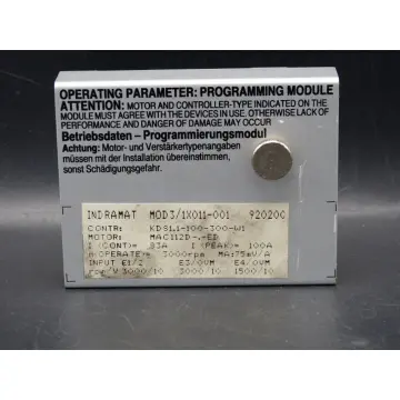 Produktfoto 1 von Indramat MOD3/1X011-001 Programming Module