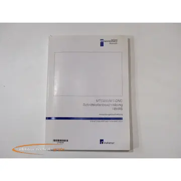 Produktfoto 1 von Indramat MTC200/MT-CNC Schnittstellenbeschreibung 18VRS Anwendungsbeschreibung