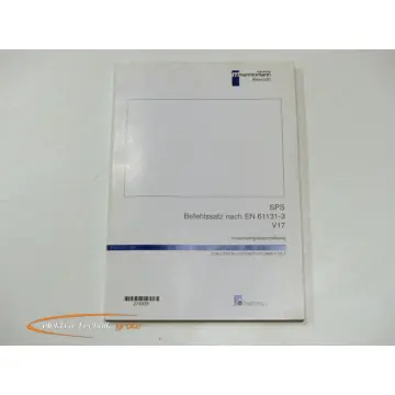 Produktfoto 1 von Indramat SPS Befehlssatz nach EN 61131-3 V17 Anwendungsbeschreibung