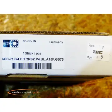 Produktfoto 1 von IBC ACC-71924.E.T.2RSZ.P4.UL.A15F.GS75 Lager - ungebraucht! -