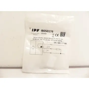 Produktfoto 1 von IPF IB050176 Sensor Induktiv - M5 x 0.5 M8 Stecker SN MK117188 - ungebraucht! -