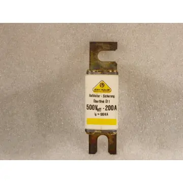 Produktfoto 1 von Jean Müller ÜF1 Halbleiter Sicherung Überflink 500V eff 200A Ip - 100KA