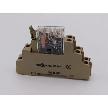 Produktfoto 1 von Omron G2R-2-SND Relais 24 VDC 2821Y8 auf Relaissockel 2632C