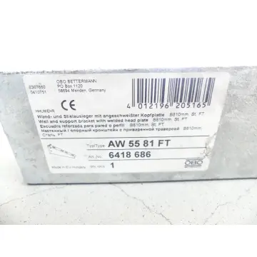 Produktfoto 1 von OBO Bettermann AW 55 81 FT / 6418686 Wandausleger VPE: 2 -ungebraucht-