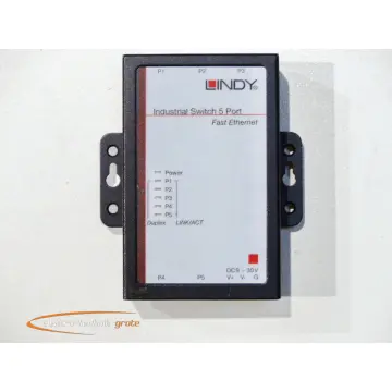 Produktfoto 1 von Lindy 25072 5-Port Industrial Ethernet Switch