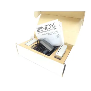 Produktfoto 1 von Lindy RS232 Extender over Cat.5 Transmitter + Receiver 32158 - ungebraucht! -