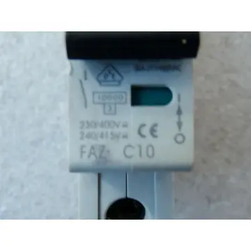 Produktfoto 1 von Moeller FAZ - C10 Leitungsschutzschalter 230 / 400V 240 / 415V