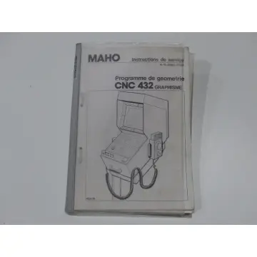 Maho Bedienungsanleitung für Maho Steuerung CNC 432 Grafik / Geometrie-Paket Französische Ausgabe