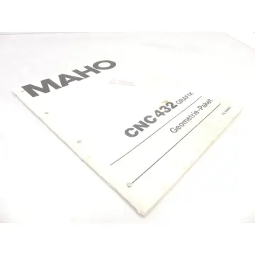 Produktfoto 1 von MAHO Bedienungsanleitung für Steuerung CNC 432 Grafik / Geometrie-Paket