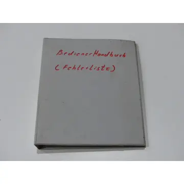 Produktfoto 1 von Maho Bediener-Handbuch für MH 600 S