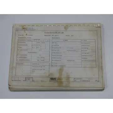 Produktfoto 1 von Maho Elektroschaltpläne für MH 700 S