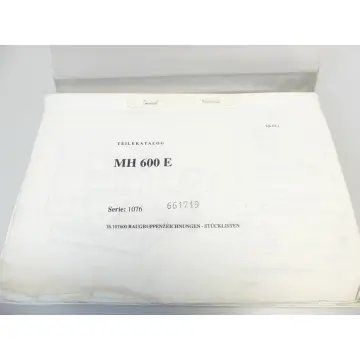 Produktfoto 1 von Maho MH 600 E Teilekatalog