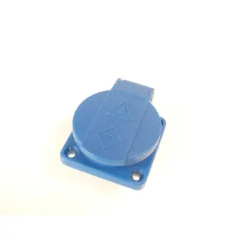 Produktfoto 1 von Mennekes 110.x.x Schuko-Anbausteckdose blau IP 54 16A 250V~