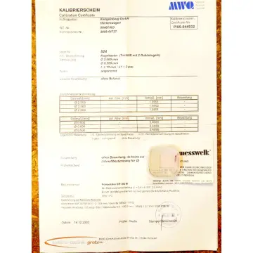 Produktfoto 1 von Messwelk Kugeltaster Ø 2.0 / 0.5 mm L = 10 mm - ungebraucht! -