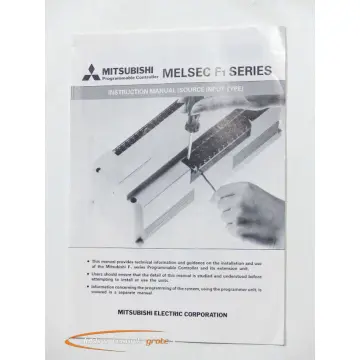 Produktfoto 1 von Mitsubishi Bedienungsanleitung / Englisch Melsec F1 Series
