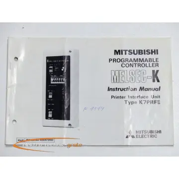 Produktfoto 1 von Mitsubishi Bedienungsanleitung / Englisch K7PRFE Printer Interface Unit