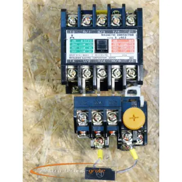 Produktfoto 1 von Mitsubishi S-A12 Magnetrelais 100V Spulenspannung mit Therm. Überlast-Relais
