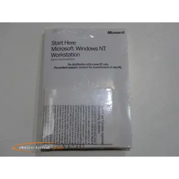 Produktfoto 1 von Microsoft Windows NT Workstation 4.0 1-2CPU Englisch - ungebraucht! -