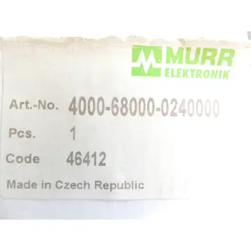 Murr 4000-68000-0240000 Frontplattenschnittstelle 46412 - ungebraucht! -