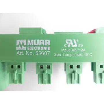 Produktfoto 1 von Murr Elektronik 55607 Verteilung - Input: 36V / 12A SN: 56417-0.11