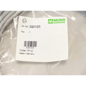 Produktfoto 1 von MURRELEKTRONIK 332123 M12 MALE 0° / M12 FEMALE 90° 4-pole - ungebraucht! -