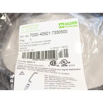 Produktfoto 1 von Murrelektronik 7000-40521-7330500 M12 Stecker gerade - ungebraucht! -