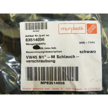 Produktfoto 1 von Murrplastik 83514056 VW45 N1" - M Schlauchverschraubung