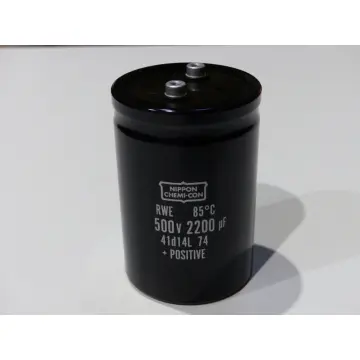 Nippon Chemi-Con RWE500LG222M76X115LL Kondensator RWE 85°C 500V 2200 uF 41d14L 74 + Positive > ungebraucht! <