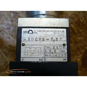 Produktfoto 1 von Schiedrum Hydraulik 20 CRS-2.5 H Druckregelventil - ungebraucht! -