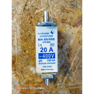 Produktfoto 1 von Schneider Eurofuse NH-00/000 470 620 20A ~400V
