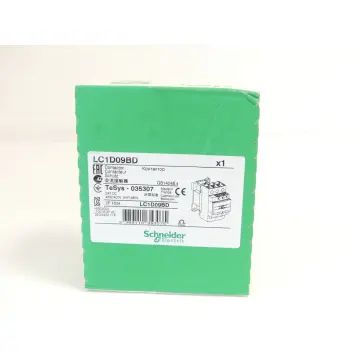 Produktfoto 1 von Schneider Electric LC1D09BD Schütz TeSys-035307 24V DC ungebraucht