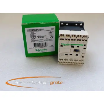 Produktfoto 1 von Schneider Electric Schütz LP1K06013BD3 TeSys - 802085 ungebraucht in Orginalverpackung