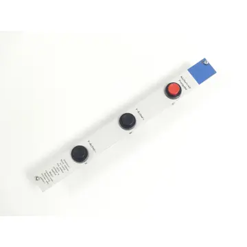 Produktfoto 1 von Seidel Frontblende Notbetrieb / Freigabe mit drei Taster 262 x 25 mm