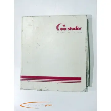 Produktfoto 1 von Studer Steuerungsunterlagen / Logbuch S60cnc