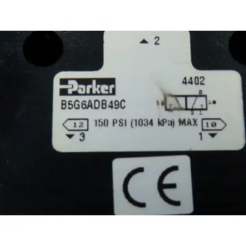 Produktfoto 1 von Parker B5G6ADB49C Magnetventil 150 psi ungebraucht