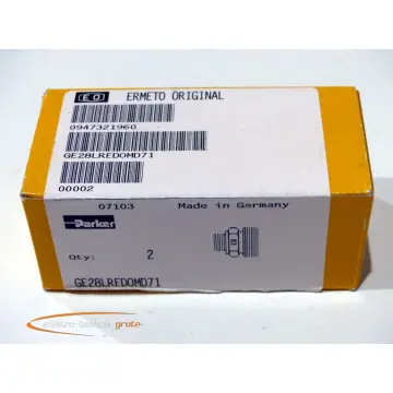Produktfoto 1 von Parker Ermeto GE28LREDOMD71 gerade Einschraubverschraubung VA - ungebraucht! -