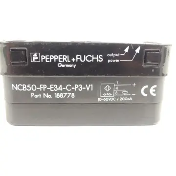 Produktfoto 1 von Pepperl+Fuchs NCB50-FP-E34-C-P3-V1 Induktiver Sensor 188778 SN 18397138615135