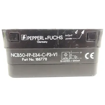 Produktfoto 1 von Pepperl+Fuchs NCB50-FP-E34-C-P3-V1 Induktiver Sensor 188778 SN 1839713861529