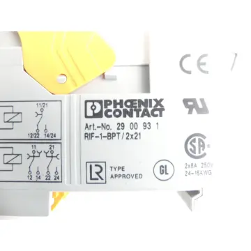 Produktfoto 1 von Phoenix Contact 29 00 93 1 RIF-1-BPT / 2x21 Relaissockel + 2900939 Steckmodul