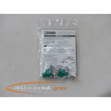 Produktfoto 1 von Phoenix Contact FL PLUG RJ45 GN/2 RJ45-Stecker 2744571, geschirmt, mit Knickschutztülle, 2 Stück, grün für gekreuzte Kabel, für die Konfektion vor Ort - ungebraucht! -