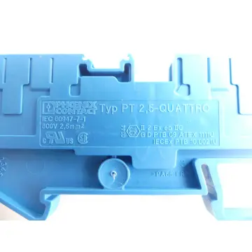 Produktfoto 1 von Phoenix Contact PT 2,5-Quattro Durchgangsklemme Blau VPE: 13 Stück