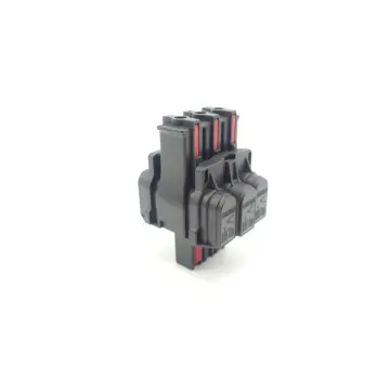 Produktfoto 1 von Phoenix Contact PC 6-7,62 BUS Leiterplattenstecker schwarz + Abdeckkappe neuw.