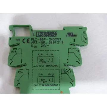 Produktfoto 1 von Phoenix Contact PLC-BSP-24DC/21 Nr. 29 67 21 9 Relaissockel