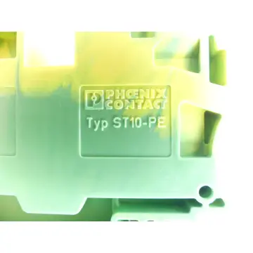 Produktfoto 1 von Phoenix Contact St 10-PE 800V~ 10mm² Schutzleiterklemme grün/gelb VPE: 2 Stück