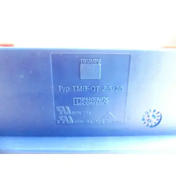 Produktfoto 1 von Phoenix Contact Typ TMB-QT 2.5/20 600V~ 20A Helukabel Kabel-Länge: 0,25m
