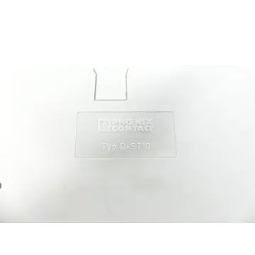 Produktfoto 1 von Phoenix Contact Typ D-ST10 Abschlussplatte grau